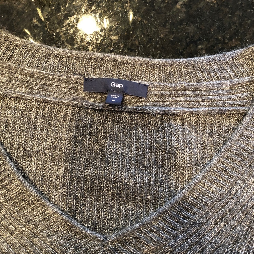 Gray Gap Knit Sweater - image 4